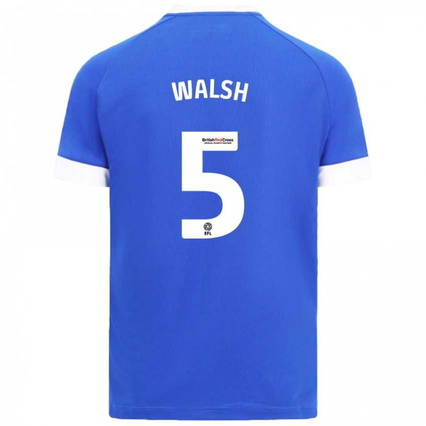 Niño Camiseta Siobhan Walsh #5 Azul Cielo 1ª Equipación 2024/25 La Camisa Chile