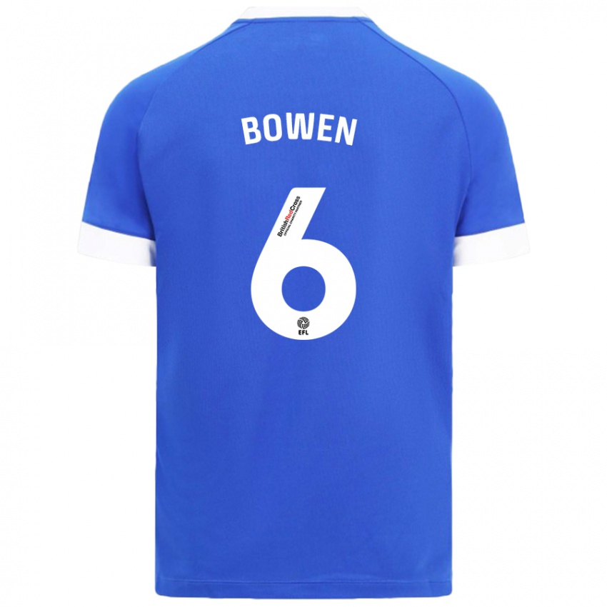 Niño Camiseta Megan Bowen #6 Azul Cielo 1ª Equipación 2024/25 La Camisa Chile