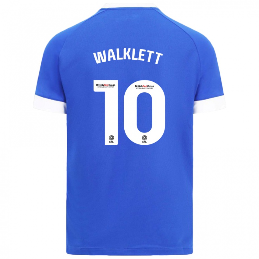 Niño Camiseta Kerry Walklett #10 Azul Cielo 1ª Equipación 2024/25 La Camisa Chile