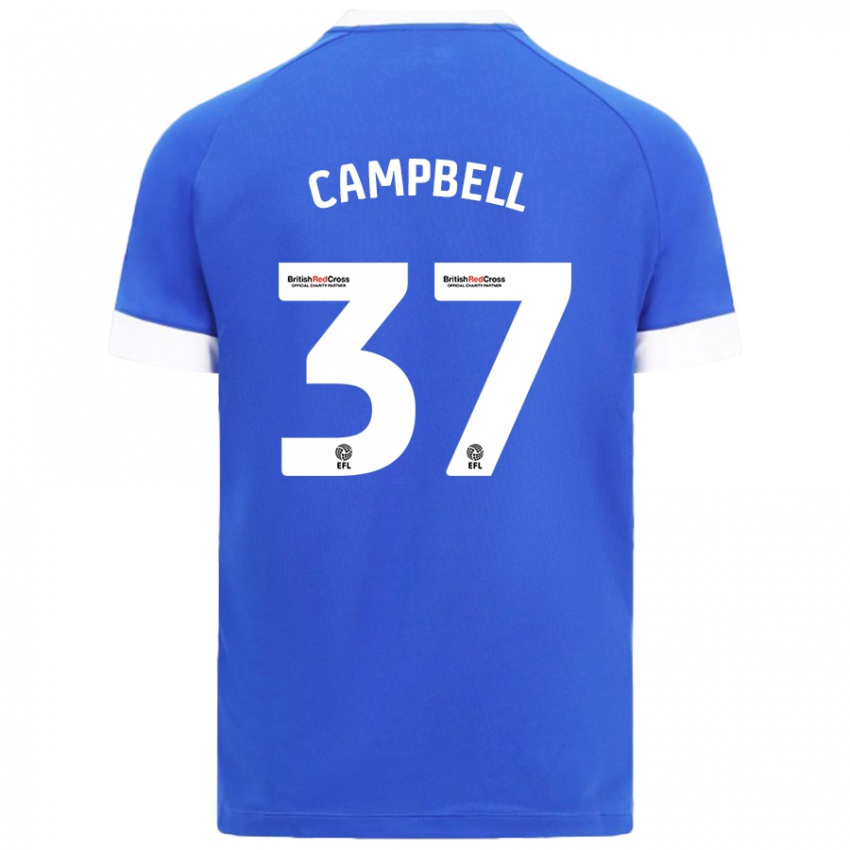 Niño Camiseta Vontae Daley-Campbell #37 Azul Cielo 1ª Equipación 2024/25 La Camisa Chile