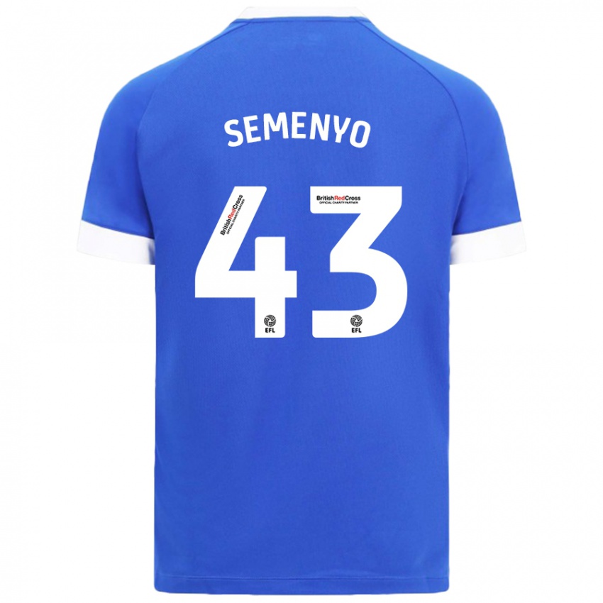 Niño Camiseta Jai Semenyo #43 Azul Cielo 1ª Equipación 2024/25 La Camisa Chile