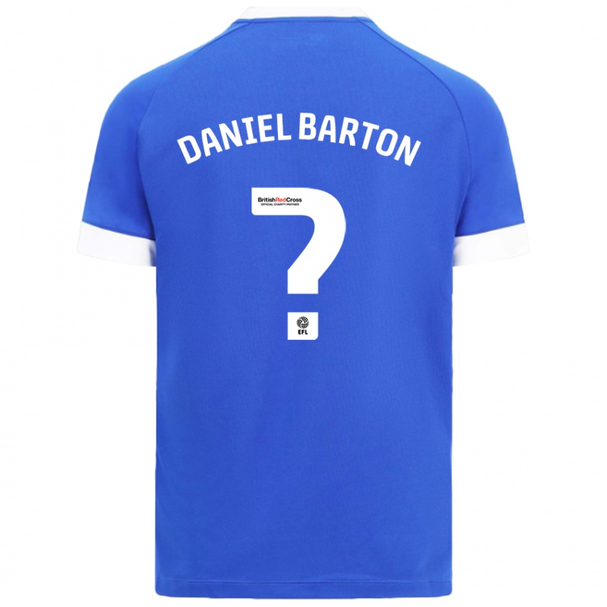 Niño Camiseta Daniel Barton #0 Azul Cielo 1ª Equipación 2024/25 La Camisa Chile