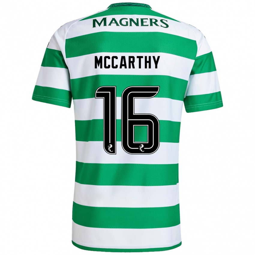 Niño Camiseta James Mccarthy #16 Verde Blanco 1ª Equipación 2024/25 La Camisa Chile