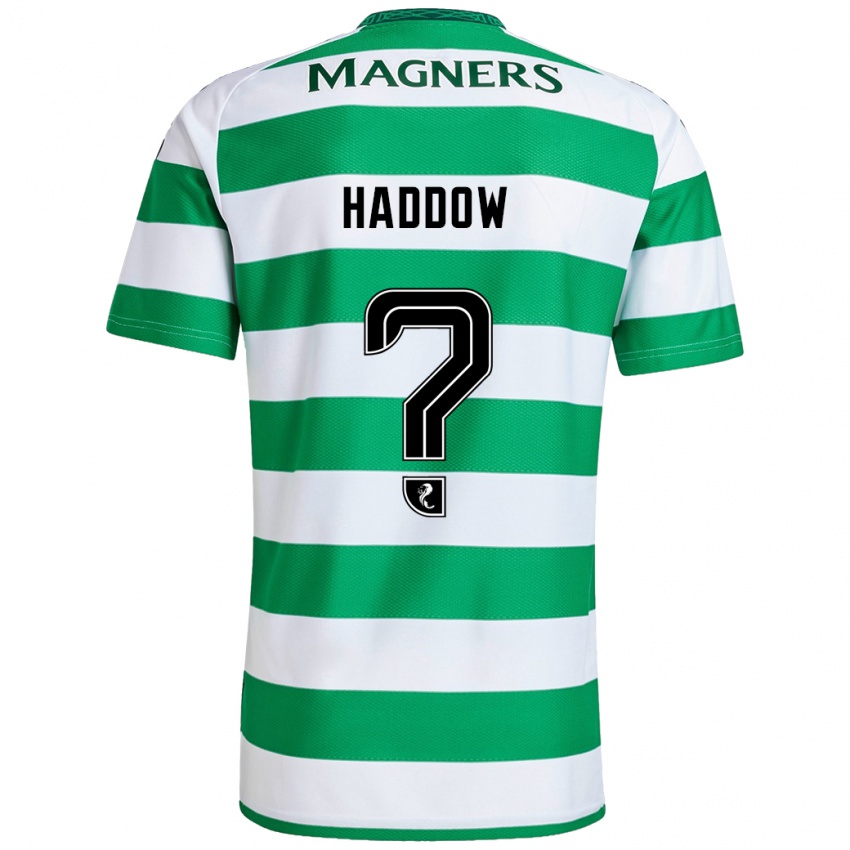 Niño Camiseta Aiden Haddow #0 Verde Blanco 1ª Equipación 2024/25 La Camisa Chile