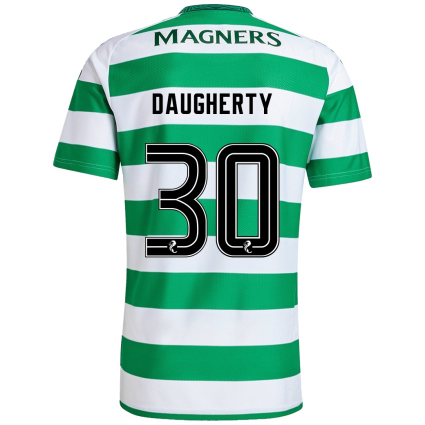 Niño Camiseta Kelsey Daugherty #30 Verde Blanco 1ª Equipación 2024/25 La Camisa Chile