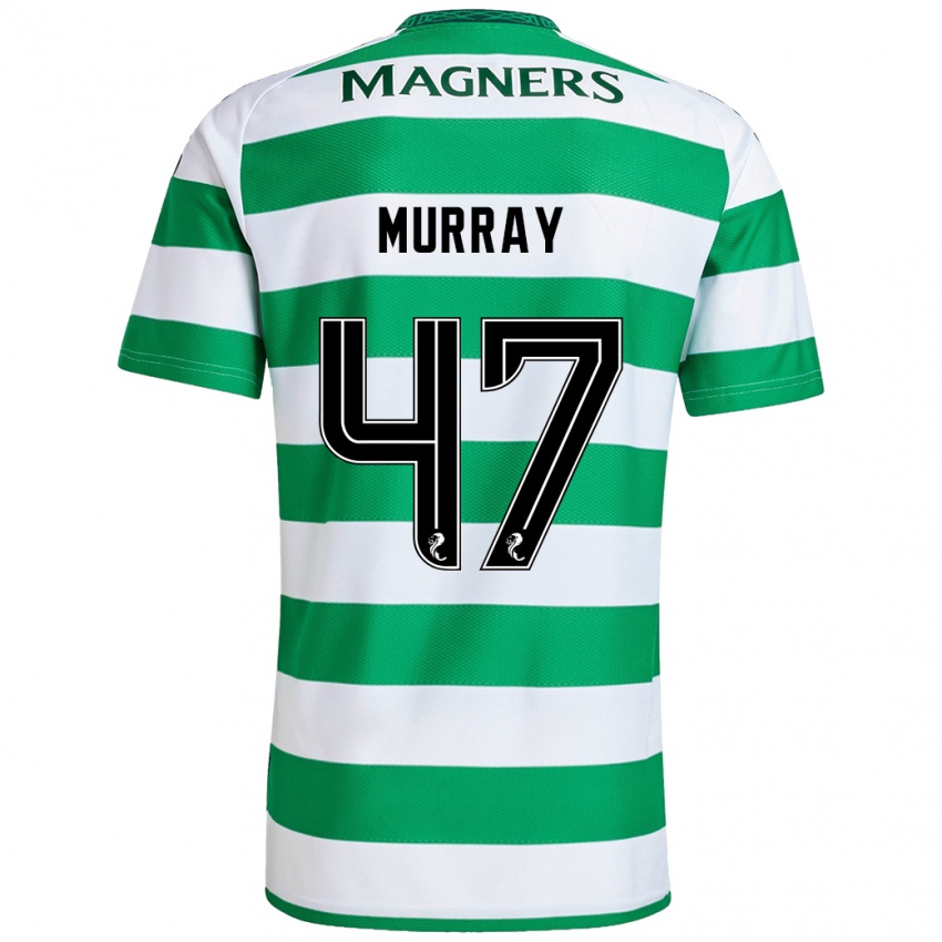 Niño Camiseta Dane Murray #47 Verde Blanco 1ª Equipación 2024/25 La Camisa Chile