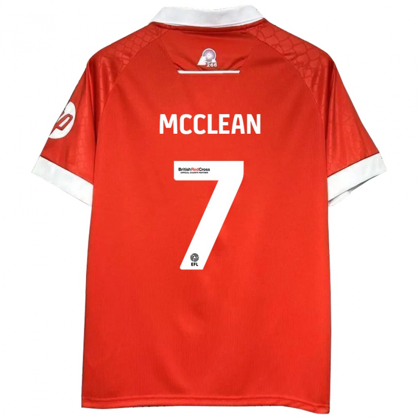 Niño Camiseta James Mcclean #7 Rojo Blanco 1ª Equipación 2024/25 La Camisa Chile