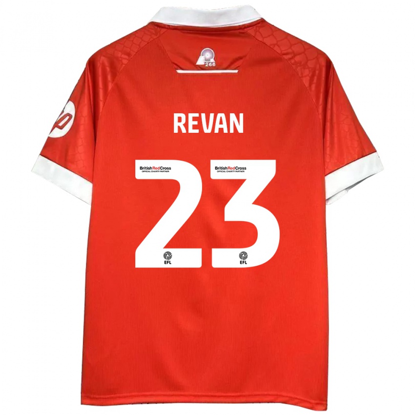 Niño Camiseta Sebastian Revan #23 Rojo Blanco 1ª Equipación 2024/25 La Camisa Chile