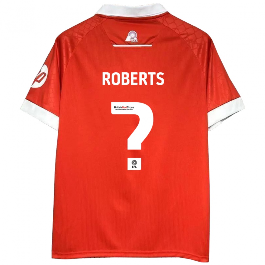 Niño Camiseta Hari Roberts #0 Rojo Blanco 1ª Equipación 2024/25 La Camisa Chile