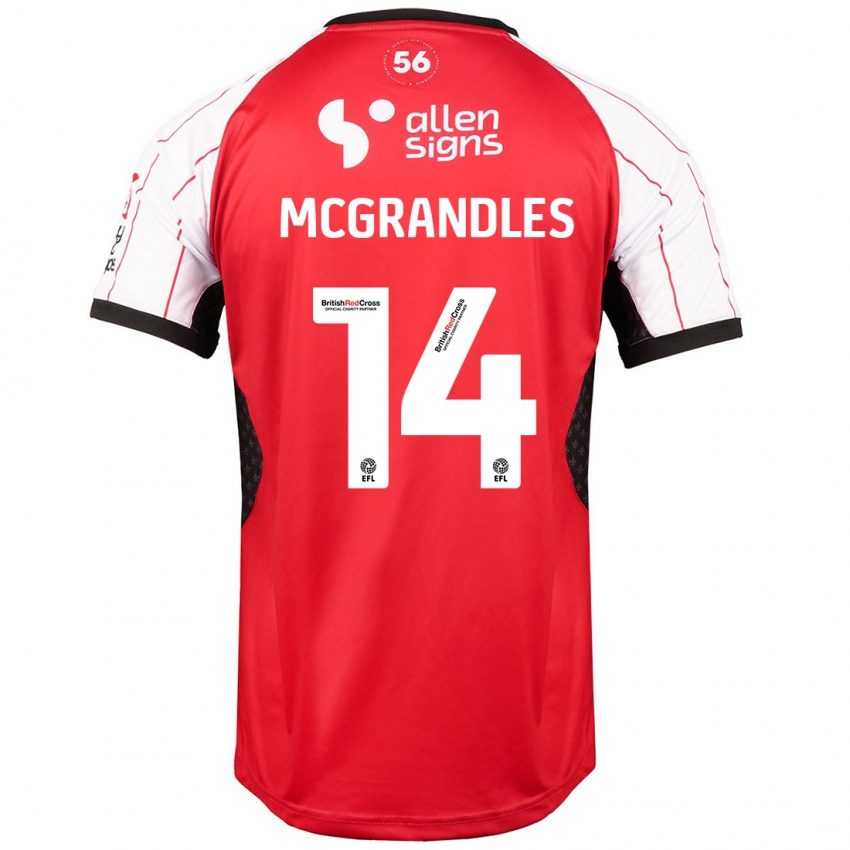 Niño Camiseta Conor Mcgrandles #14 Blanco 1ª Equipación 2024/25 La Camisa Chile