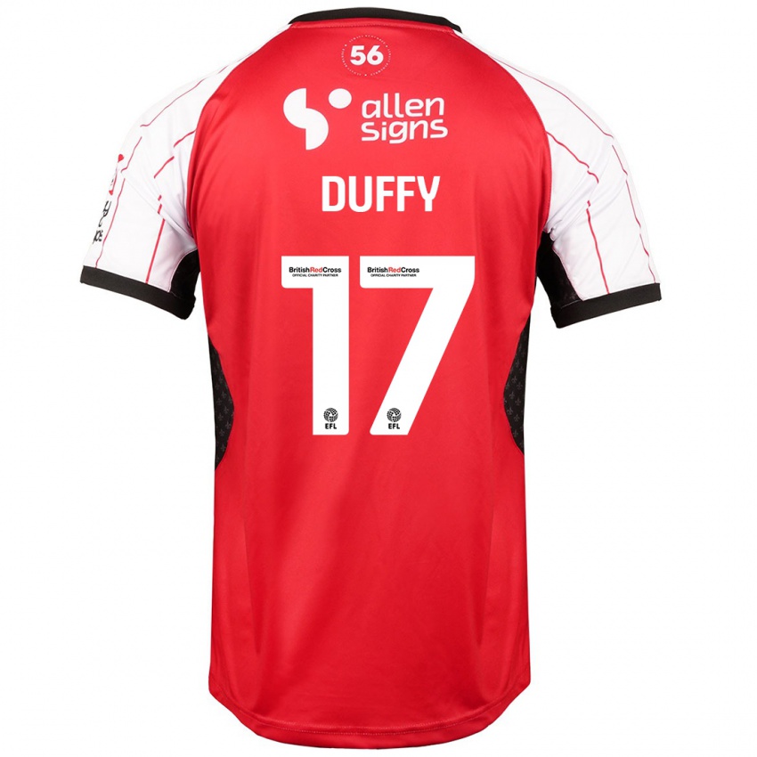 Niño Camiseta Dylan Duffy #17 Blanco 1ª Equipación 2024/25 La Camisa Chile