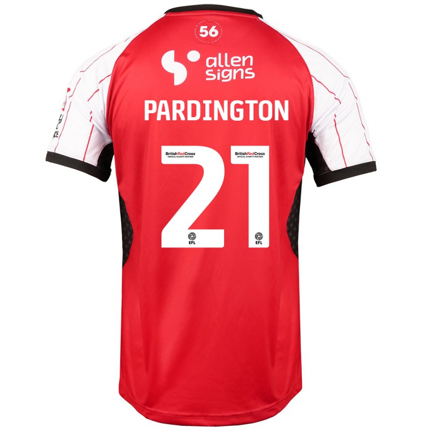 Niño Camiseta Jamie Pardington #21 Blanco 1ª Equipación 2024/25 La Camisa Chile