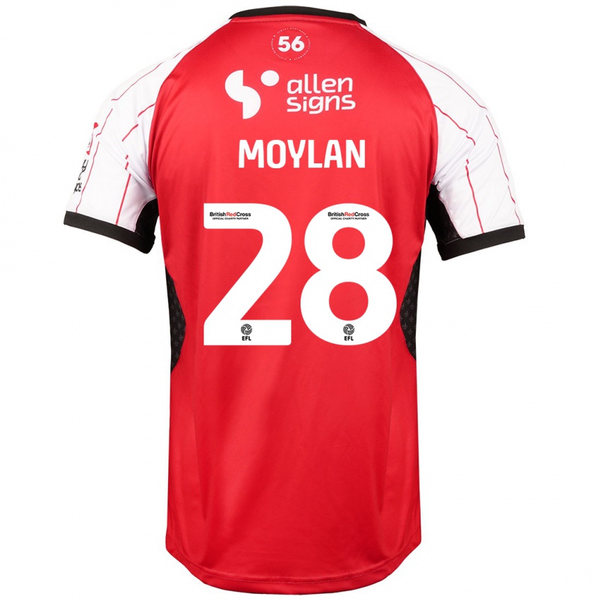 Niño Camiseta Jack Moylan #28 Blanco 1ª Equipación 2024/25 La Camisa Chile