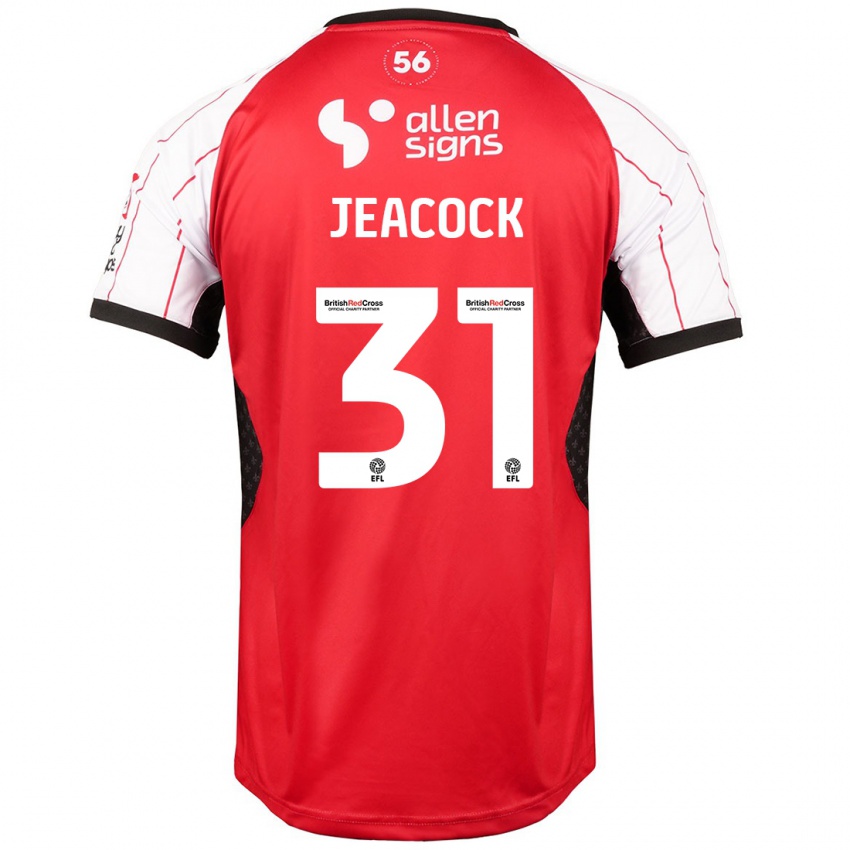 Niño Camiseta Zach Jeacock #31 Blanco 1ª Equipación 2024/25 La Camisa Chile