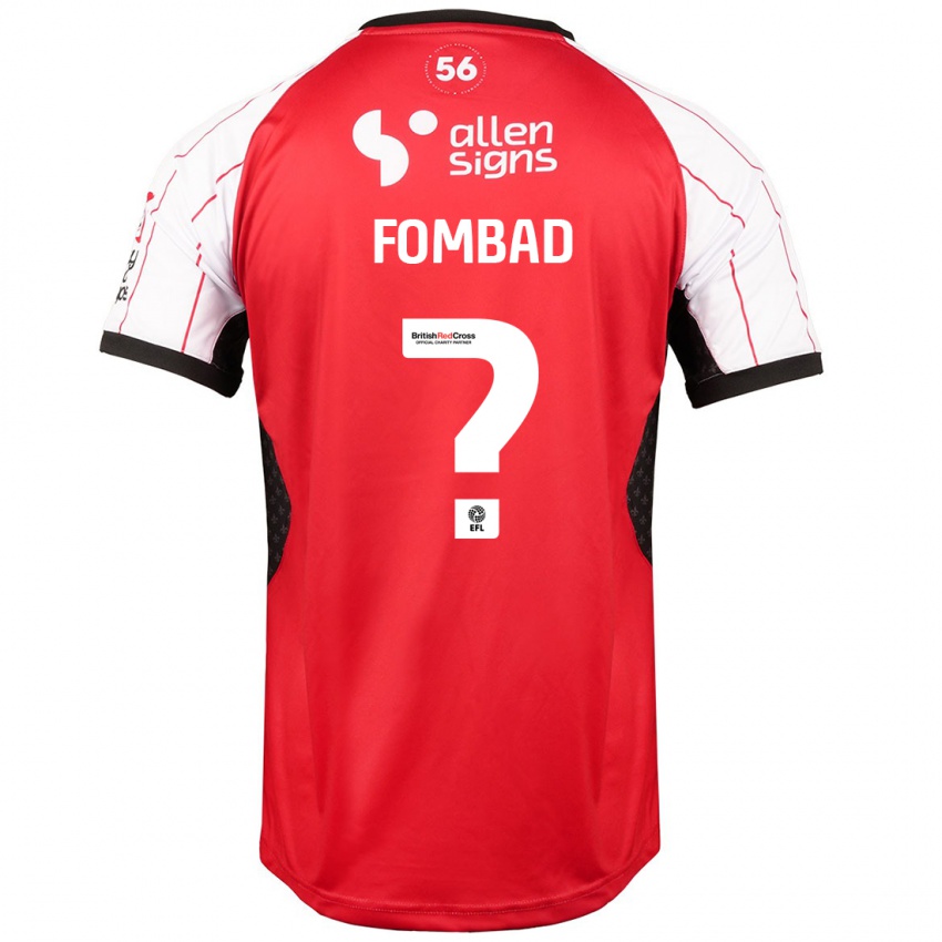 Niño Camiseta Kelly Fombad #0 Blanco 1ª Equipación 2024/25 La Camisa Chile