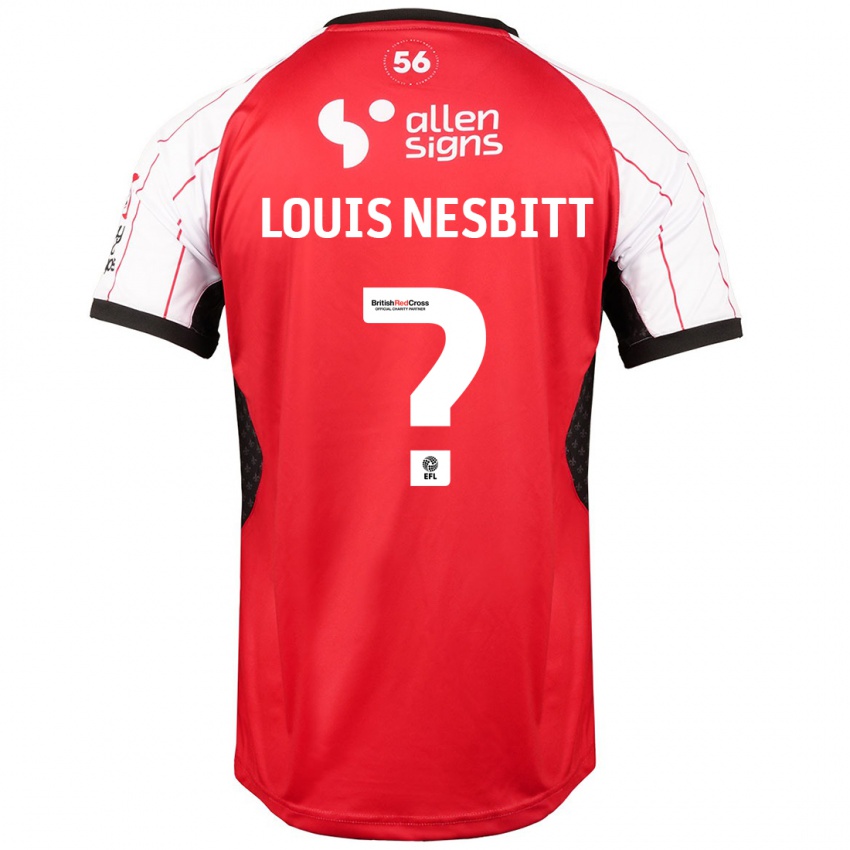 Niño Camiseta Louis Nesbitt #0 Blanco 1ª Equipación 2024/25 La Camisa Chile