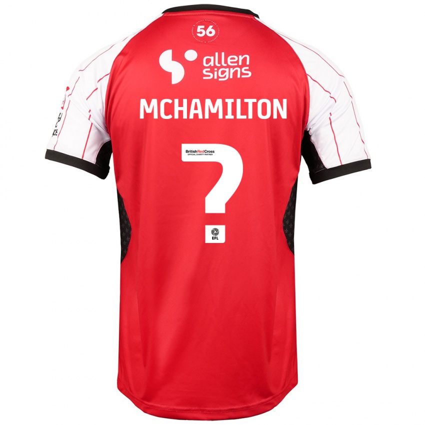 Niño Camiseta Toni Mchamilton #0 Blanco 1ª Equipación 2024/25 La Camisa Chile