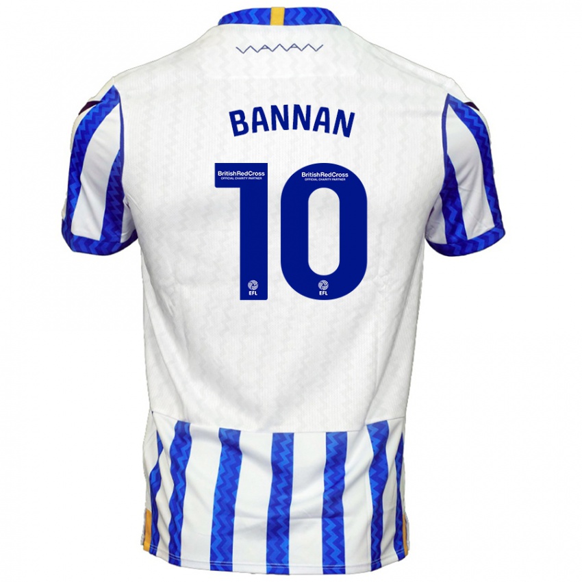 Niño Camiseta Barry Bannan #10 Azul Blanco 1ª Equipación 2024/25 La Camisa Chile