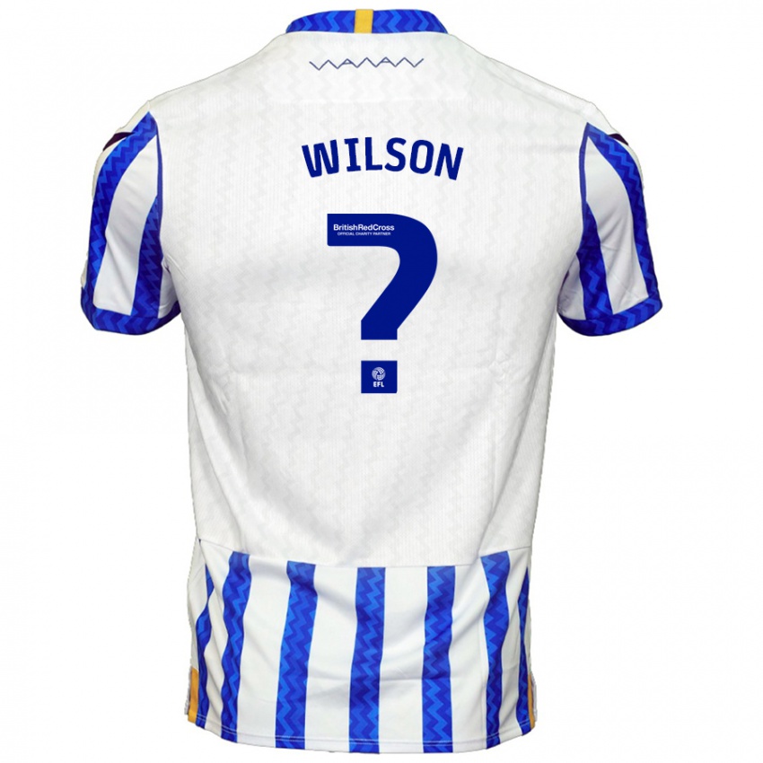 Niño Camiseta Ryan Wilson #0 Azul Blanco 1ª Equipación 2024/25 La Camisa Chile