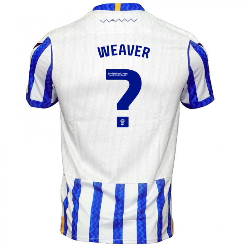 Niño Camiseta Ernie Weaver #0 Azul Blanco 1ª Equipación 2024/25 La Camisa Chile