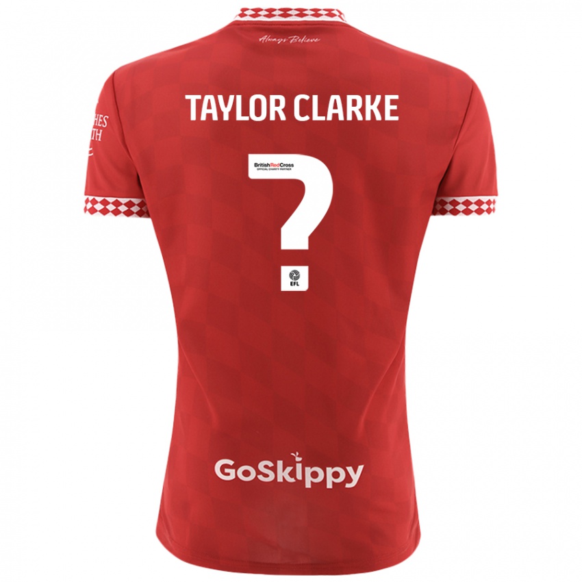 Niño Camiseta Omar Taylor-Clarke #0 Rojo 1ª Equipación 2024/25 La Camisa Chile