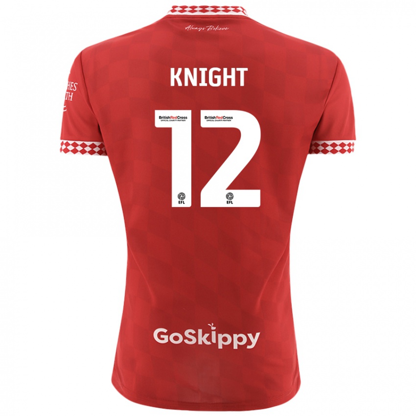 Niño Camiseta Jason Knight #12 Rojo 1ª Equipación 2024/25 La Camisa Chile