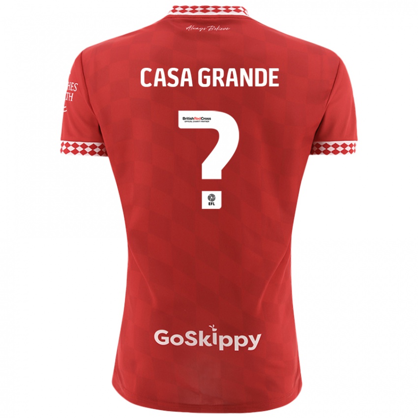 Niño Camiseta Josey Casa-Grande #0 Rojo 1ª Equipación 2024/25 La Camisa Chile