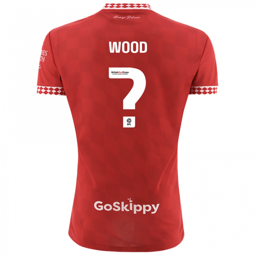 Niño Camiseta Callum Wood #0 Rojo 1ª Equipación 2024/25 La Camisa Chile