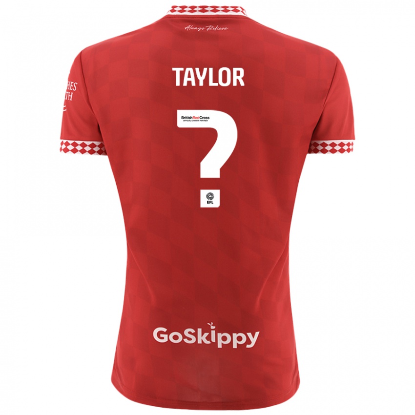 Niño Camiseta Archie Taylor #0 Rojo 1ª Equipación 2024/25 La Camisa Chile