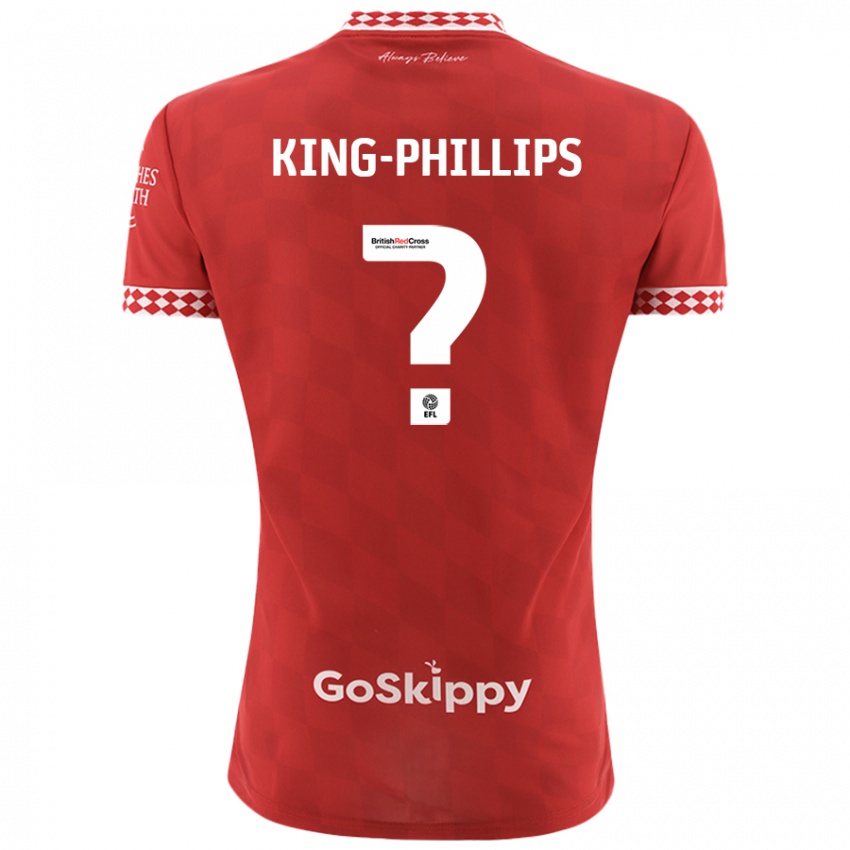 Niño Camiseta Zac King-Phillips #0 Rojo 1ª Equipación 2024/25 La Camisa Chile