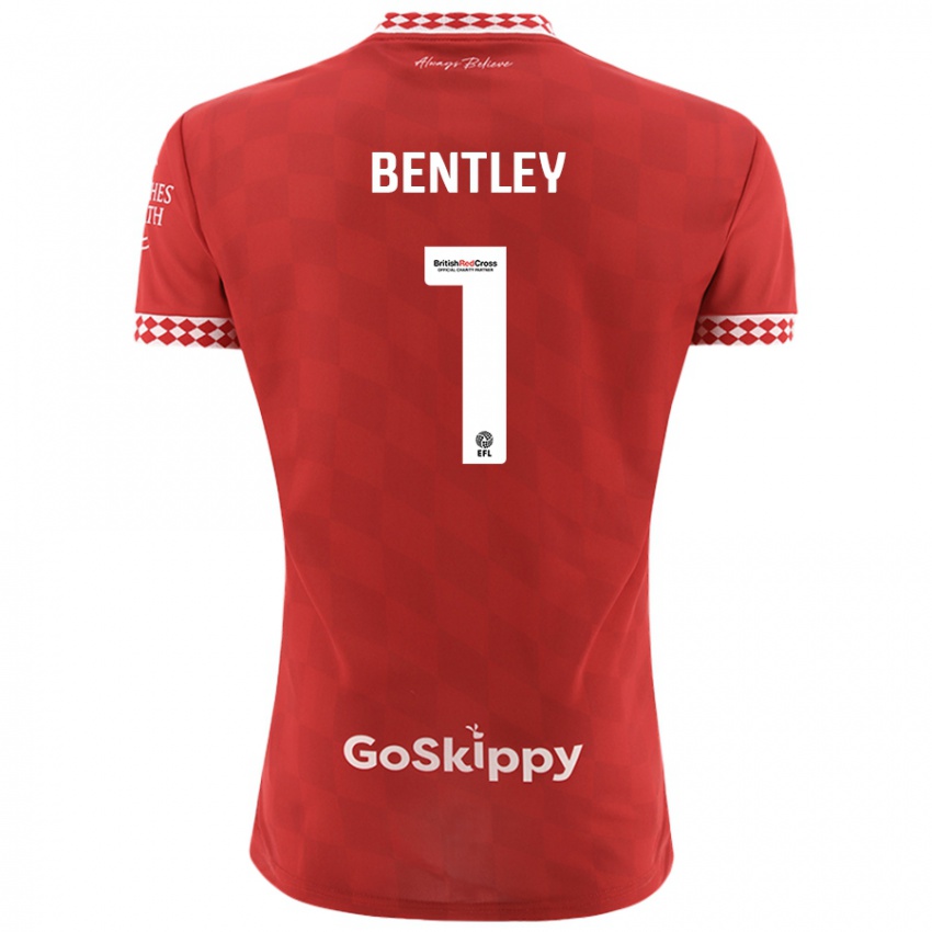 Niño Camiseta Fran Bentley #1 Rojo 1ª Equipación 2024/25 La Camisa Chile