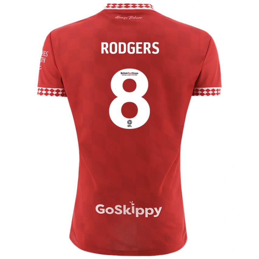 Niño Camiseta Amy Rodgers #8 Rojo 1ª Equipación 2024/25 La Camisa Chile