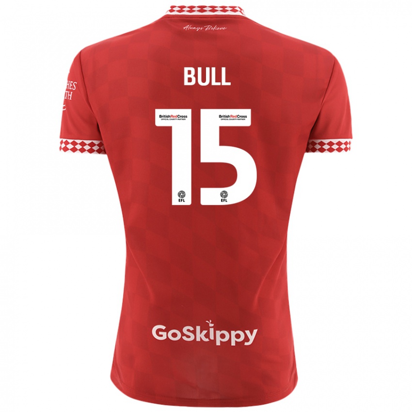 Niño Camiseta Jasmine Bull #15 Rojo 1ª Equipación 2024/25 La Camisa Chile