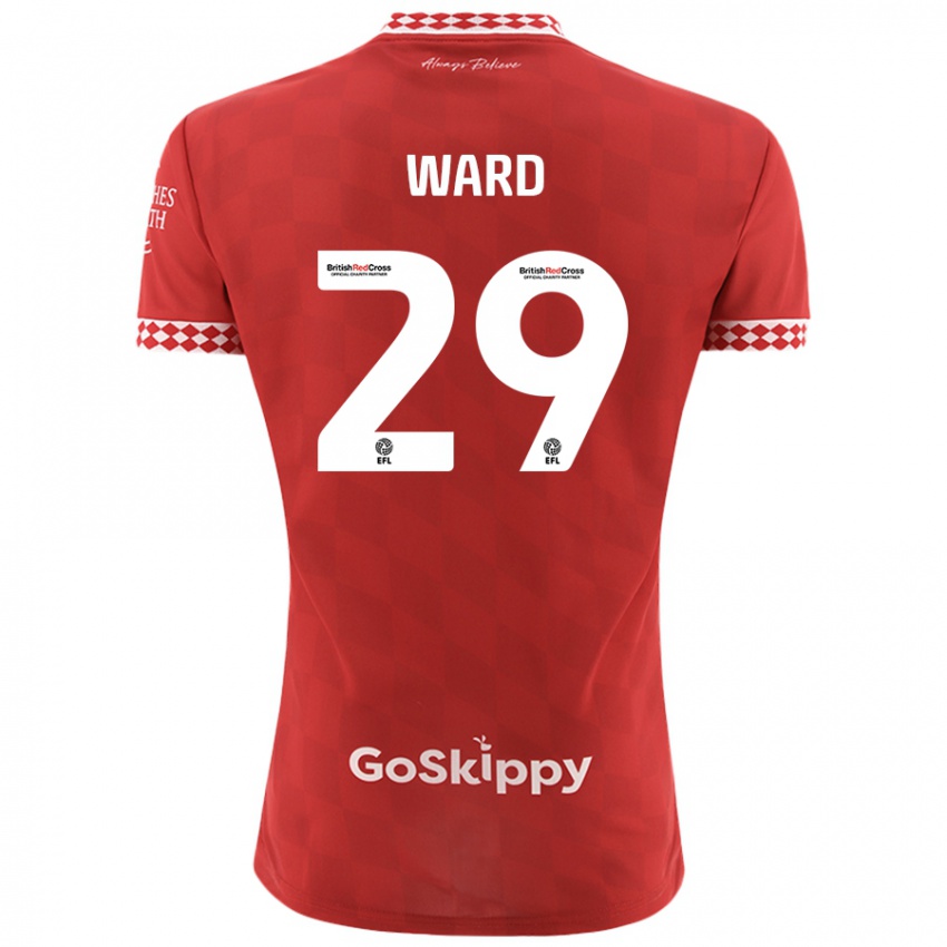 Niño Camiseta Mari Ward #29 Rojo 1ª Equipación 2024/25 La Camisa Chile