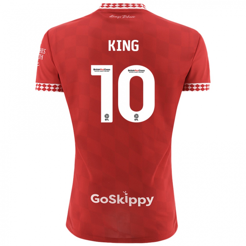 Niño Camiseta Andy King #10 Rojo 1ª Equipación 2024/25 La Camisa Chile