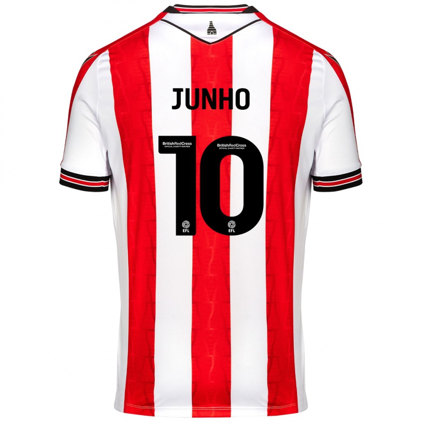 Niño Camiseta Joon-Ho Bae #10 Rojo Blanco 1ª Equipación 2024/25 La Camisa Chile