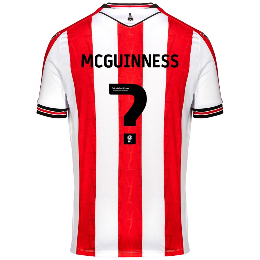 Niño Camiseta Dara Mcguinness #0 Rojo Blanco 1ª Equipación 2024/25 La Camisa Chile