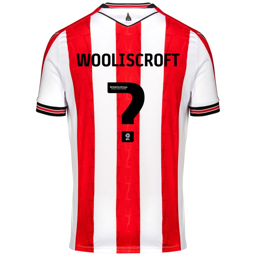 Niño Camiseta Morgan Wooliscroft #0 Rojo Blanco 1ª Equipación 2024/25 La Camisa Chile