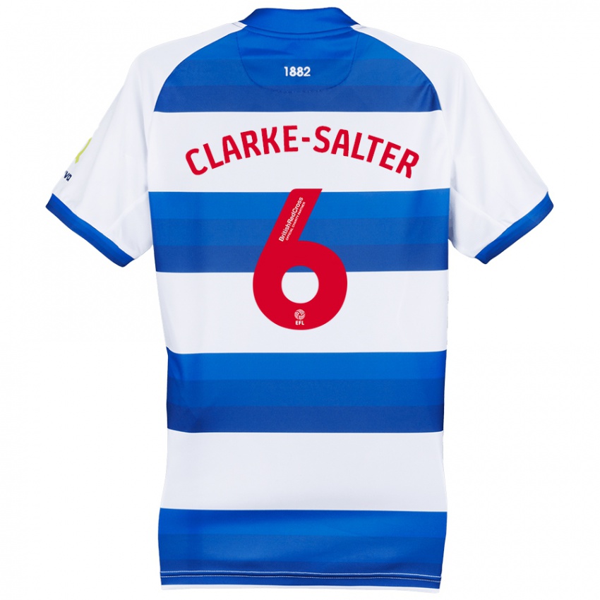 Niño Camiseta Jake Clarke-Salter #6 Blanco Azul 1ª Equipación 2024/25 La Camisa Chile