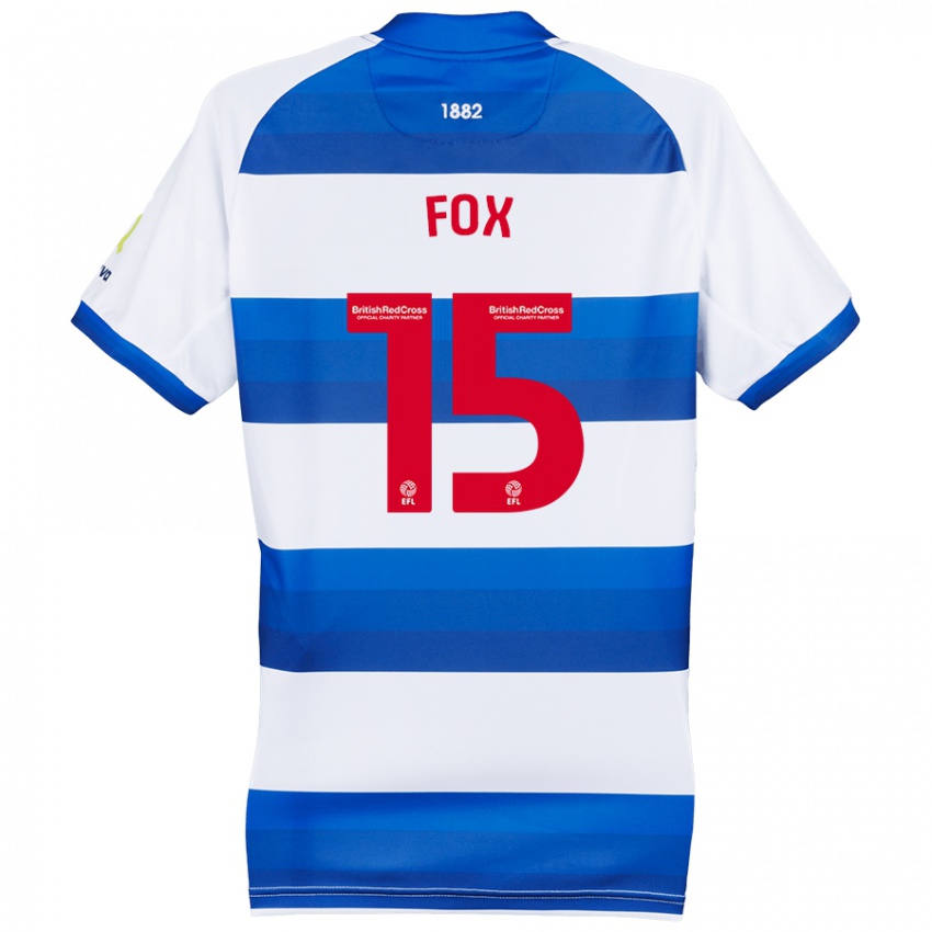 Niño Camiseta Morgan Fox #15 Blanco Azul 1ª Equipación 2024/25 La Camisa Chile