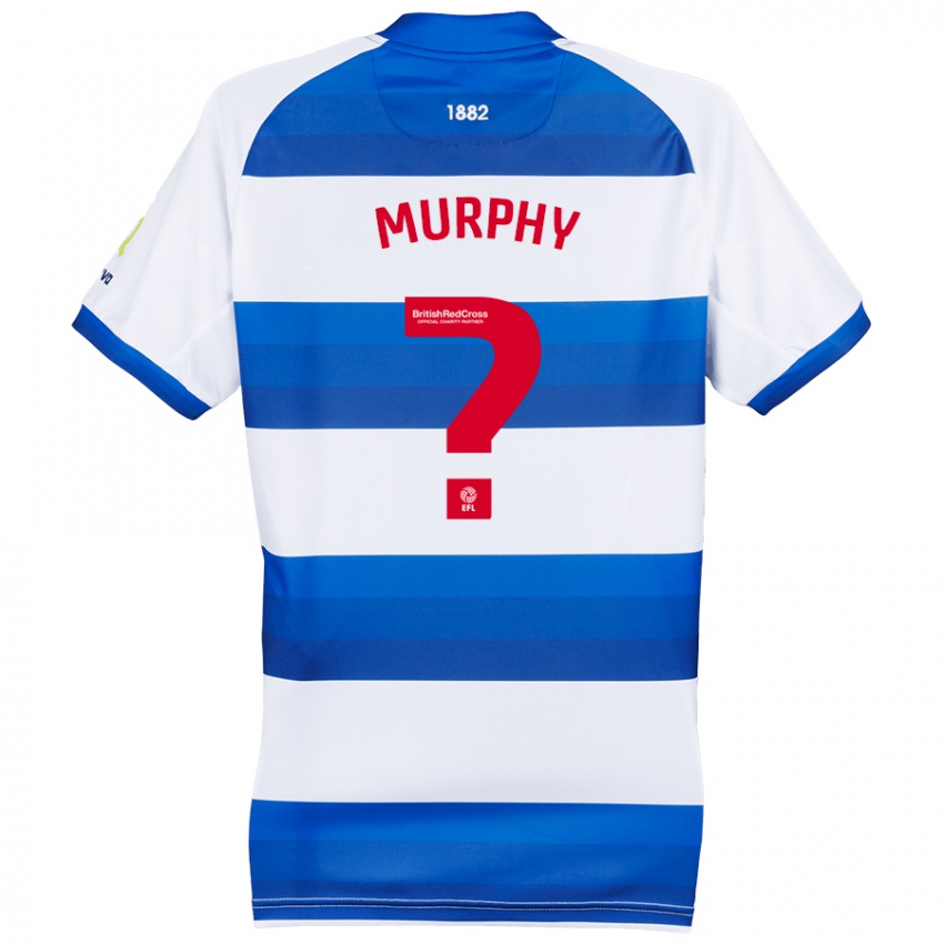 Niño Camiseta Harry Murphy #0 Blanco Azul 1ª Equipación 2024/25 La Camisa Chile