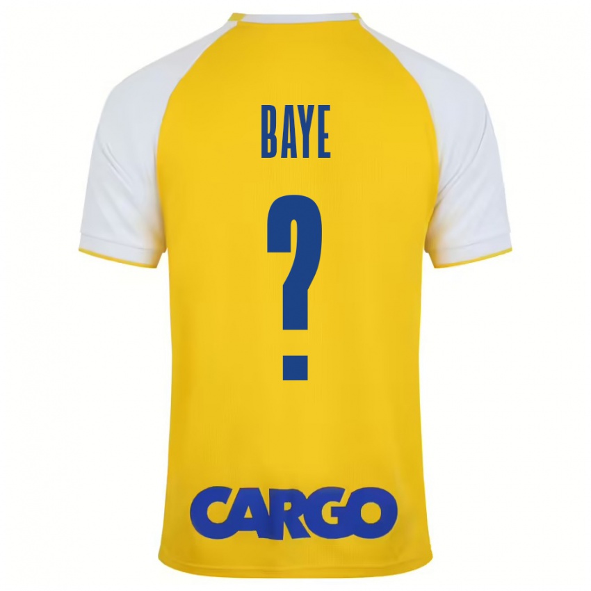 Niño Camiseta Orel Baye #0 Amarillo Blanco 1ª Equipación 2024/25 La Camisa Chile