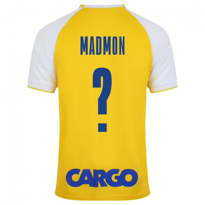 Niño Camiseta Elad Madmon #0 Amarillo Blanco 1ª Equipación 2024/25 La Camisa Chile