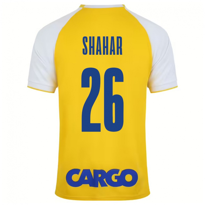 Niño Camiseta Ido Shahar #26 Amarillo Blanco 1ª Equipación 2024/25 La Camisa Chile