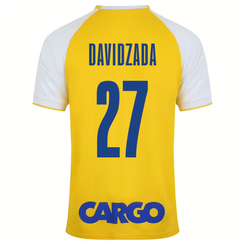 Niño Camiseta Ofir Davidzada #27 Amarillo Blanco 1ª Equipación 2024/25 La Camisa Chile