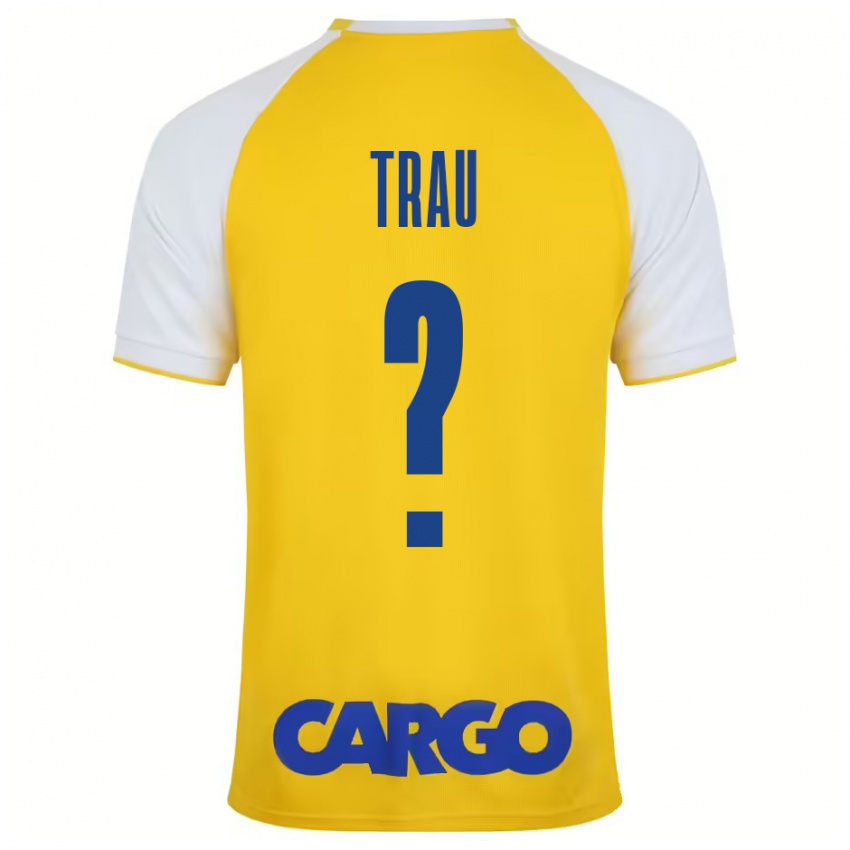 Niño Camiseta Idan Trau #0 Amarillo Blanco 1ª Equipación 2024/25 La Camisa Chile