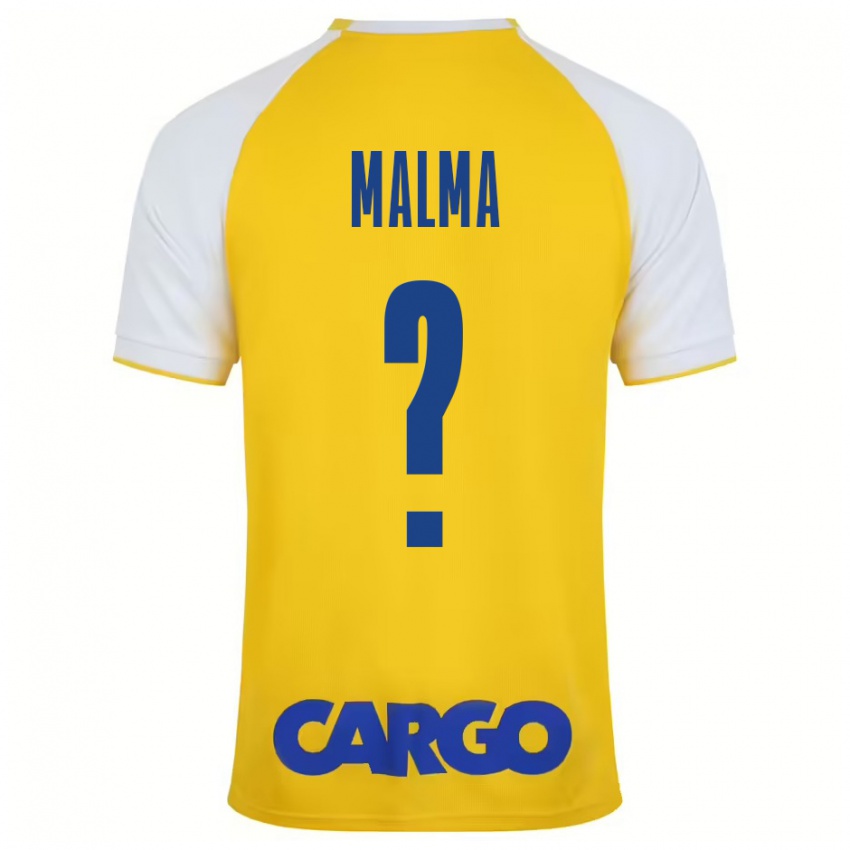 Niño Camiseta Itay Malma #0 Amarillo Blanco 1ª Equipación 2024/25 La Camisa Chile