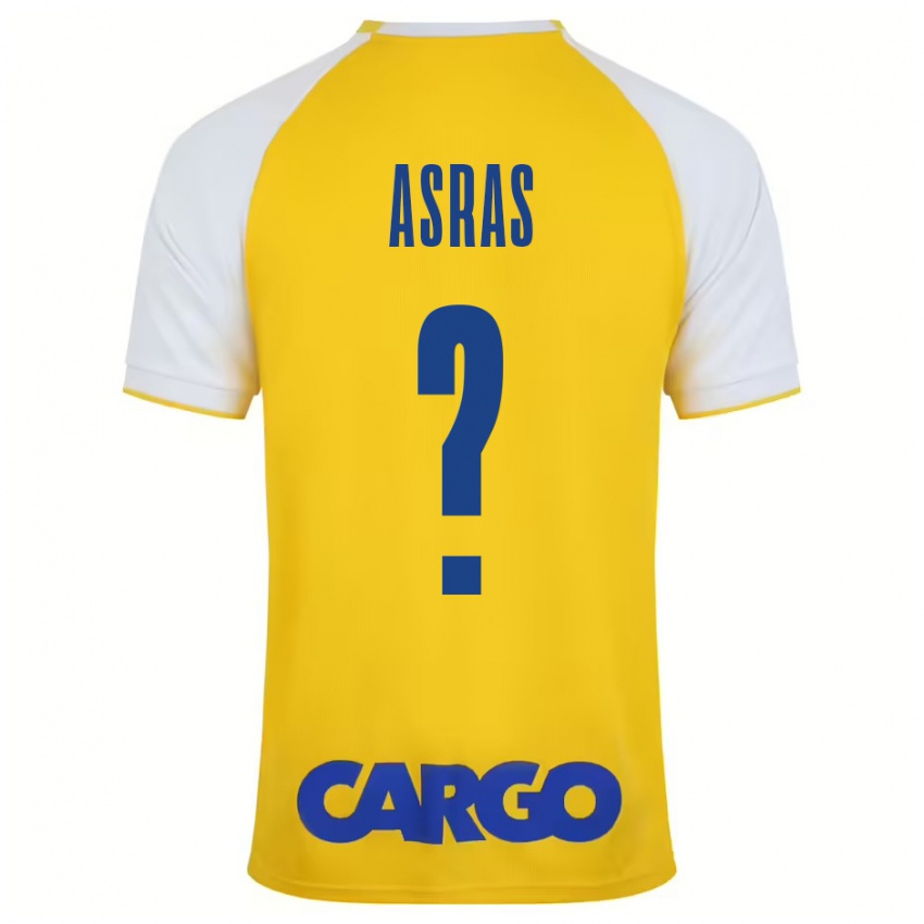 Niño Camiseta Lotem Asras #0 Amarillo Blanco 1ª Equipación 2024/25 La Camisa Chile