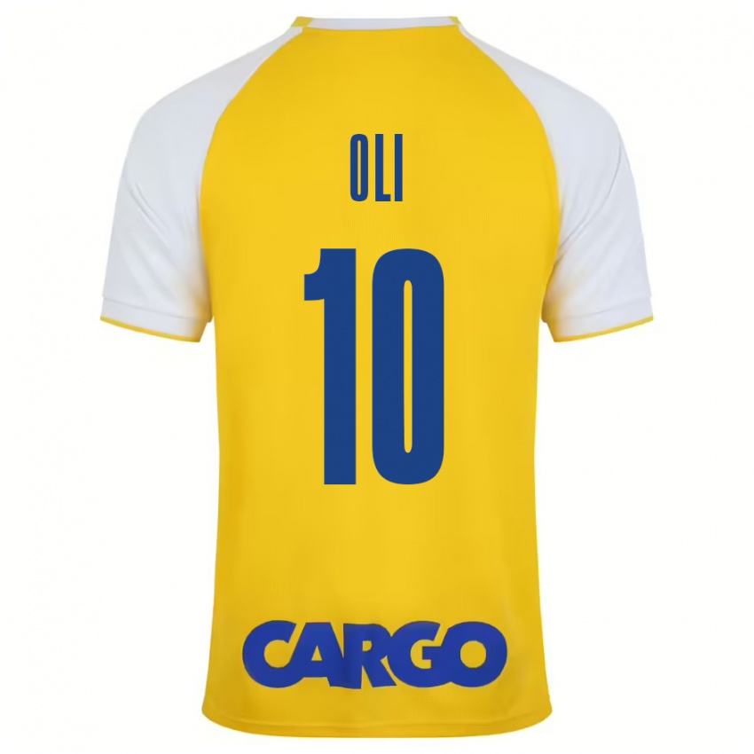 Niño Camiseta Ido Oli #10 Amarillo Blanco 1ª Equipación 2024/25 La Camisa Chile