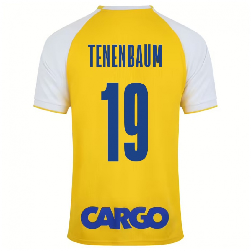 Niño Camiseta Daniel Tenenbaum #19 Amarillo Blanco 1ª Equipación 2024/25 La Camisa Chile